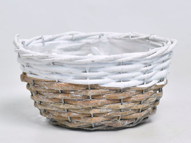 Basket D17cm  Gris-Blanc