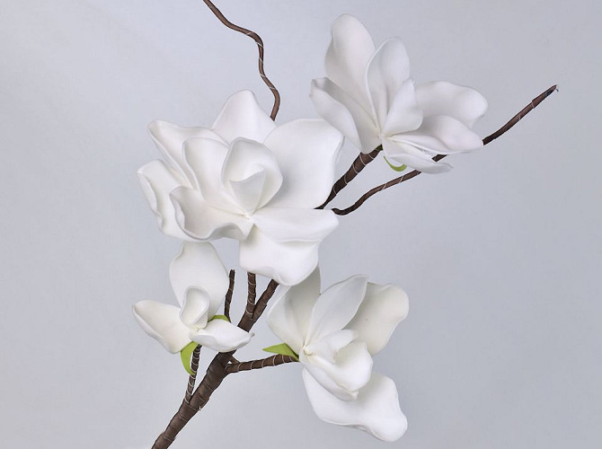Fleurs en mousse Blanc 70cm 