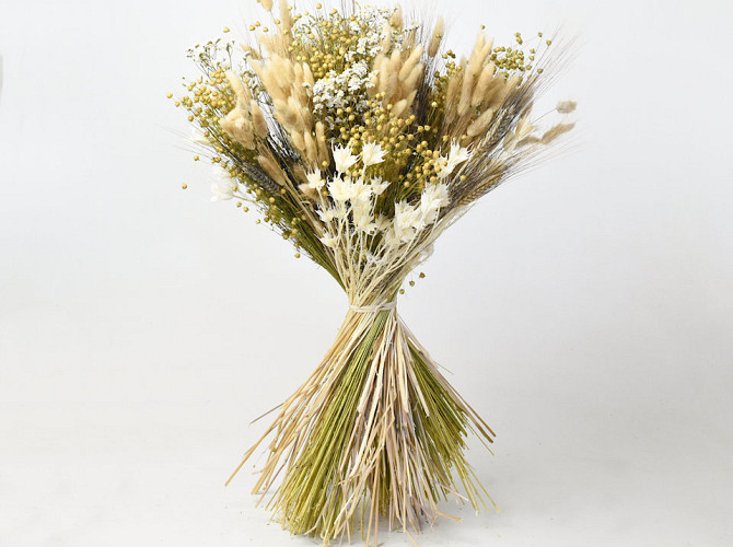 DIY Dried Flower Bouquet White/Natural XL