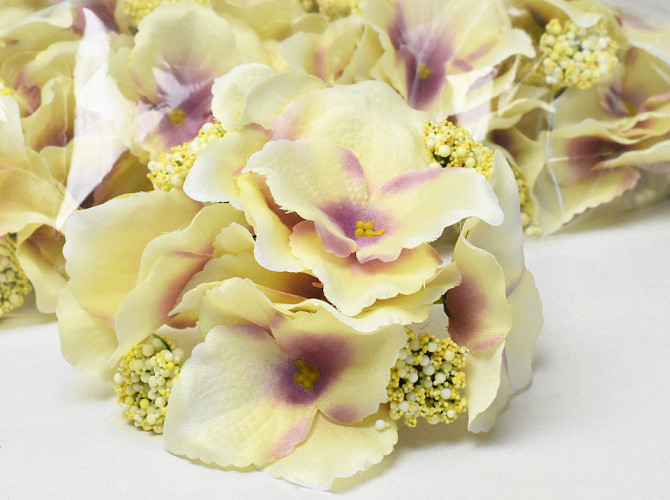 Hydrangea Head Cream/Mauve D14cm 
