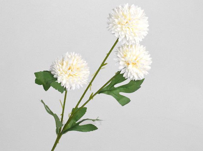 Künstliche Chrysantheme Weiß 66cm 