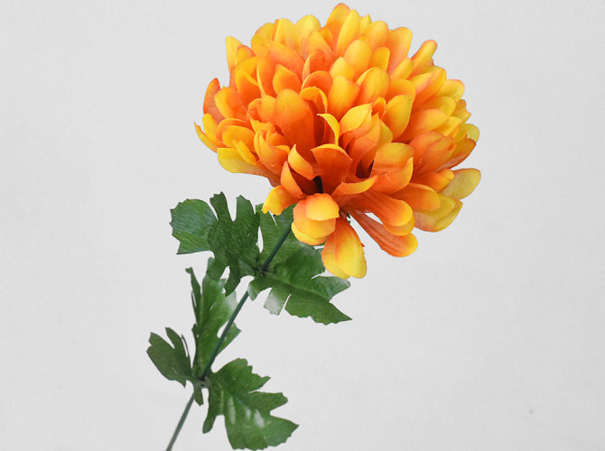 Artificial Chrysanthemum Orange 52cm 