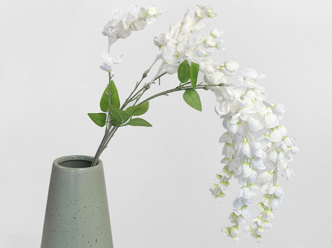 Künstliche Wisteria Weiß 100cm 