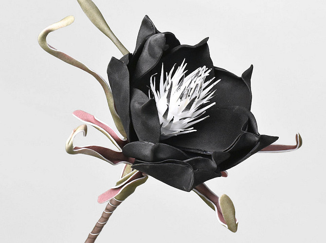 Foam Flower black, D 20cm