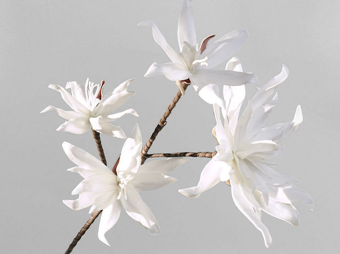 Foam Flower Spray White 85cm 