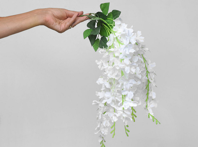 Künstliche Wisteria Weiß 65cm 