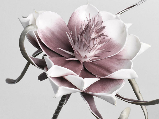 Foam Flower White Lilac, D 20cm
