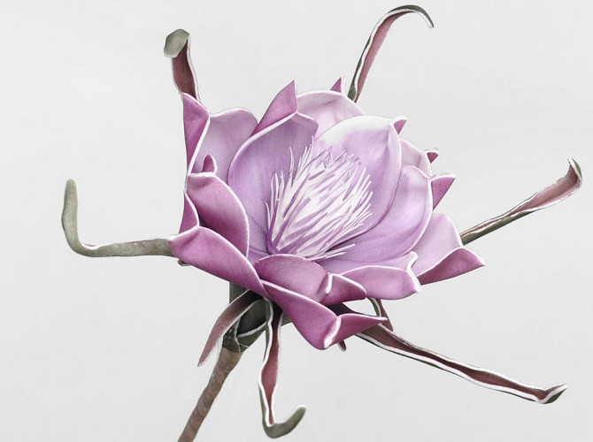 Foam Flower Purple, D 20cm