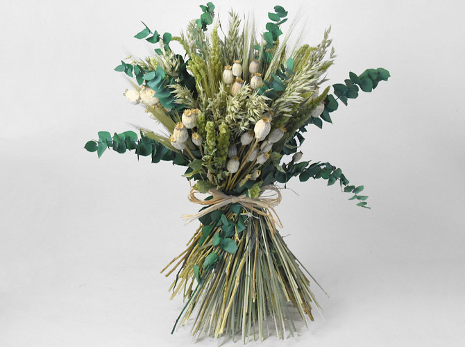 DIY Dried Flower Bouquet Green/Natural XL