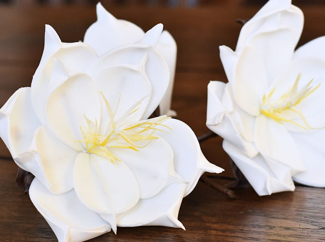 Foam Flower White, D 16cm