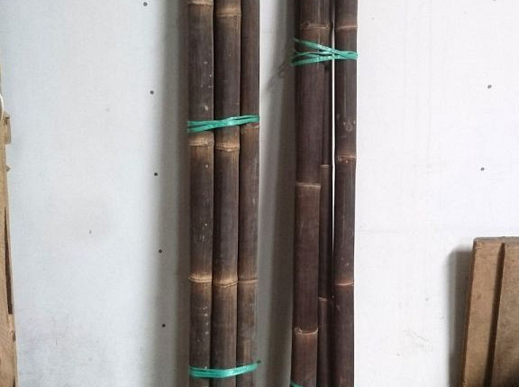 Bamboe Paal Zwart 100cm