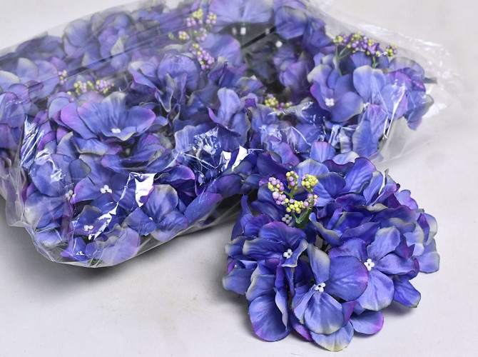 Hydrangea Head D14cm Blue/Purple