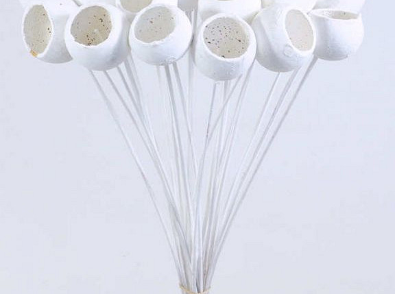 Bell Cup on 50cm stem white