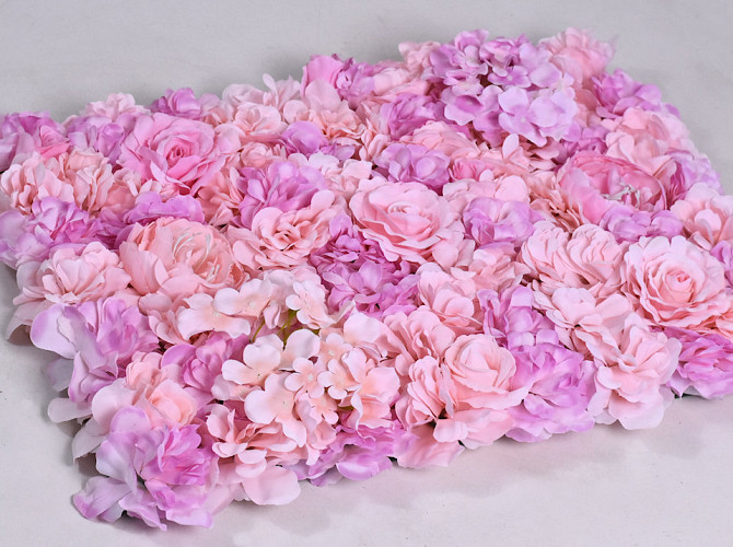 Bloempaneel 60x40cm lila-roze
