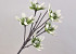 Fleurs en mousse 85cm Blanc/Vert