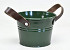 Emmer Zink Leer H12cm Groen