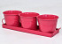 Planter 3pcs H11cm Raspberry