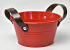 Planter Zinc H9cm Red