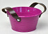 Planter Zinc H10cm Fuchsia