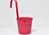 Hanging Planter Zinc H14/H32cm Framboise