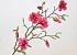 Tige de Magnolia 78cm Rose Foncé
