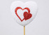 Coeur 6cm sur tige 45cm