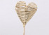 Lata Heart 8cm on 50cm stem