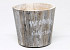 Pot Hout Bruin H12cm