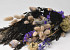Trockenblumenstrauß Flach Violett 60cm