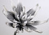Foam flower 80cm white/charcoal