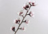 Fleur en mousse 75cm blanc-lilas