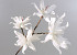 Fleurs en mousse Blanc 85cm 