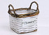Basket Flowers 15cm white