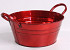 Planter Zinc D20cm red