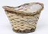 Basket L24cm natural/brown