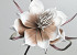 Foam Flower White-Mocca, D 20cm