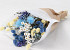 Dried Flower Bouquet light Blue 50cm