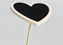 Heart 6cm on 50cm stem
