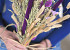 Droogbloemen Boeket Paars Naturel 55cm