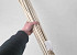 Jute Stick Gebleicht 1m 25pcs