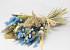 Trockenblumenstrauß Blau 55cm