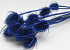 Kardoen Distel Blauw 70cm