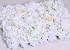 Blumen Paneele 60x40cm Weiss-Creme