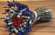 Dried Bouquet 30cm Lavender Rose 24cm