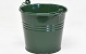 Zinc Bucket H14cm Green