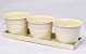 Planter 3pcs H11cm Cream