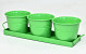 Planter 3pcs H11cm Green