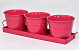 Planter 3pcs H11cm Raspberry