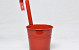 Hanging Planter Zinc H11/H29cm Red