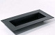 Bac a Fleurs Rectangle noir 40cm